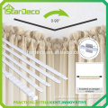 ZP-015 home deco curtain accessories wall bracket plastic curtain ceiling rails
